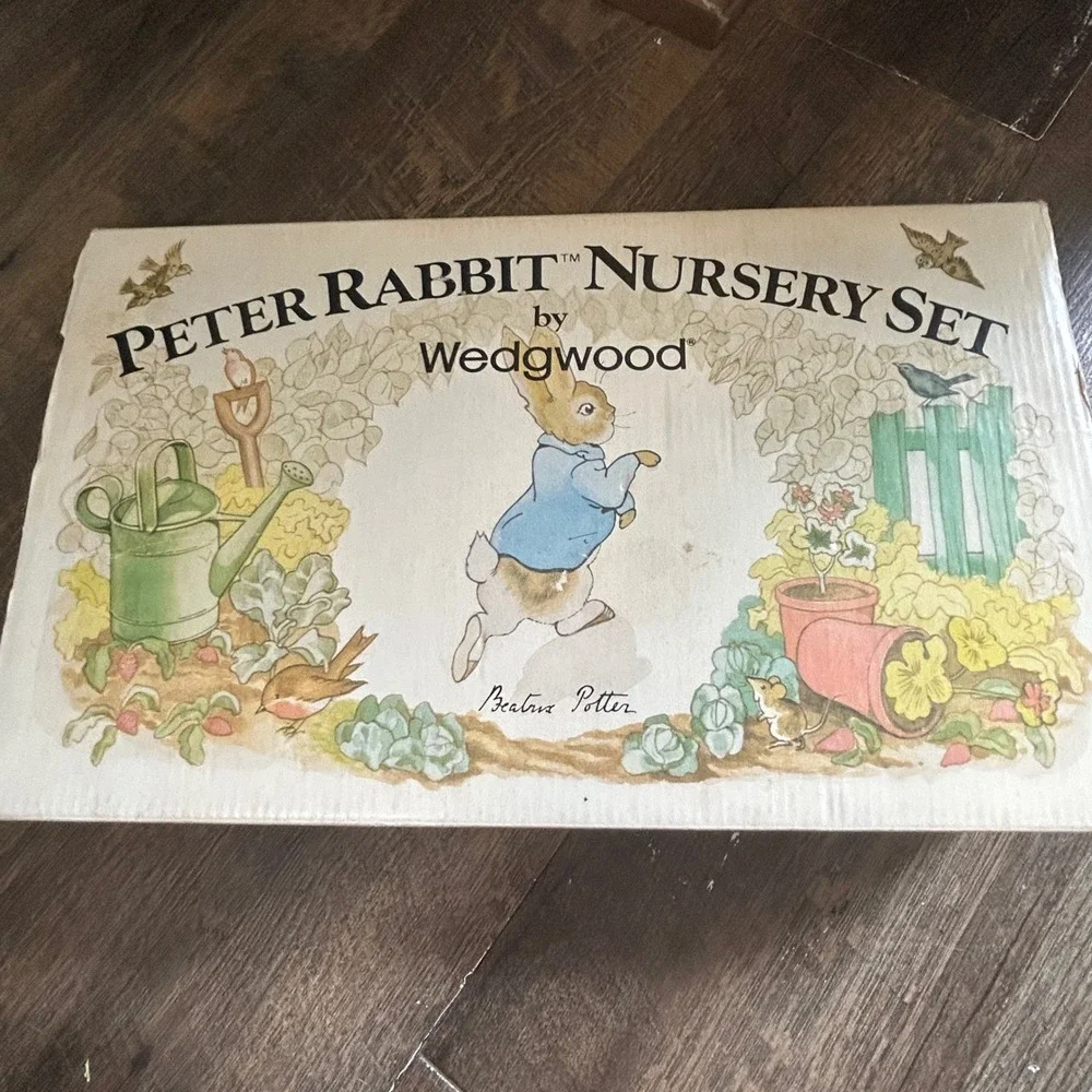 Wedgwood Peter Rabbit Nursery Set 3 Piece Mug Plate Porringer Beatrix Potter